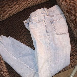 Madewell light washed high waisted jeans